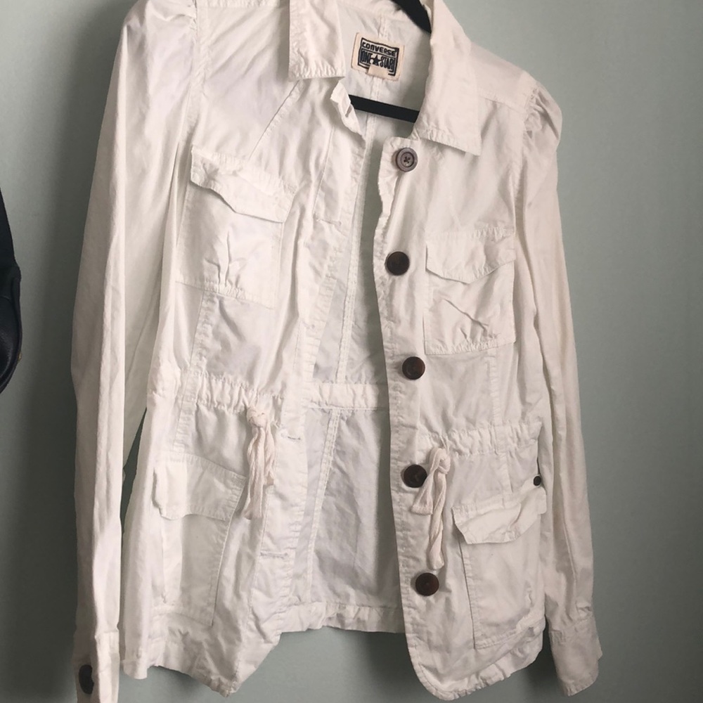 White cotton jacket- Converse